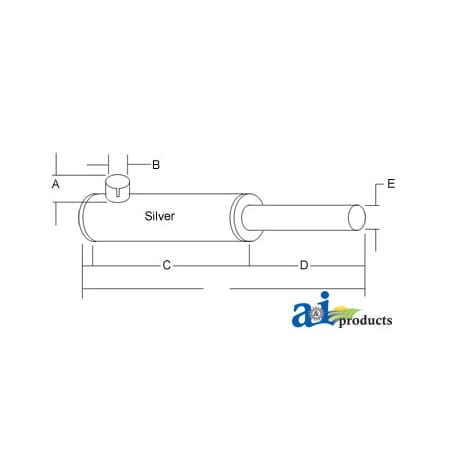 A & I Products Muffler 5.3" x7" x21.9" A-71147567
